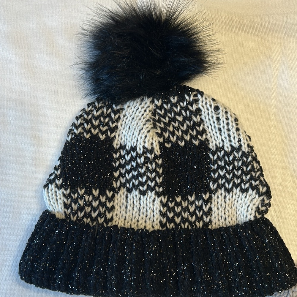 Michael Kors And Maurices Black and White Knit Hats Set - Picture 5 of 9
